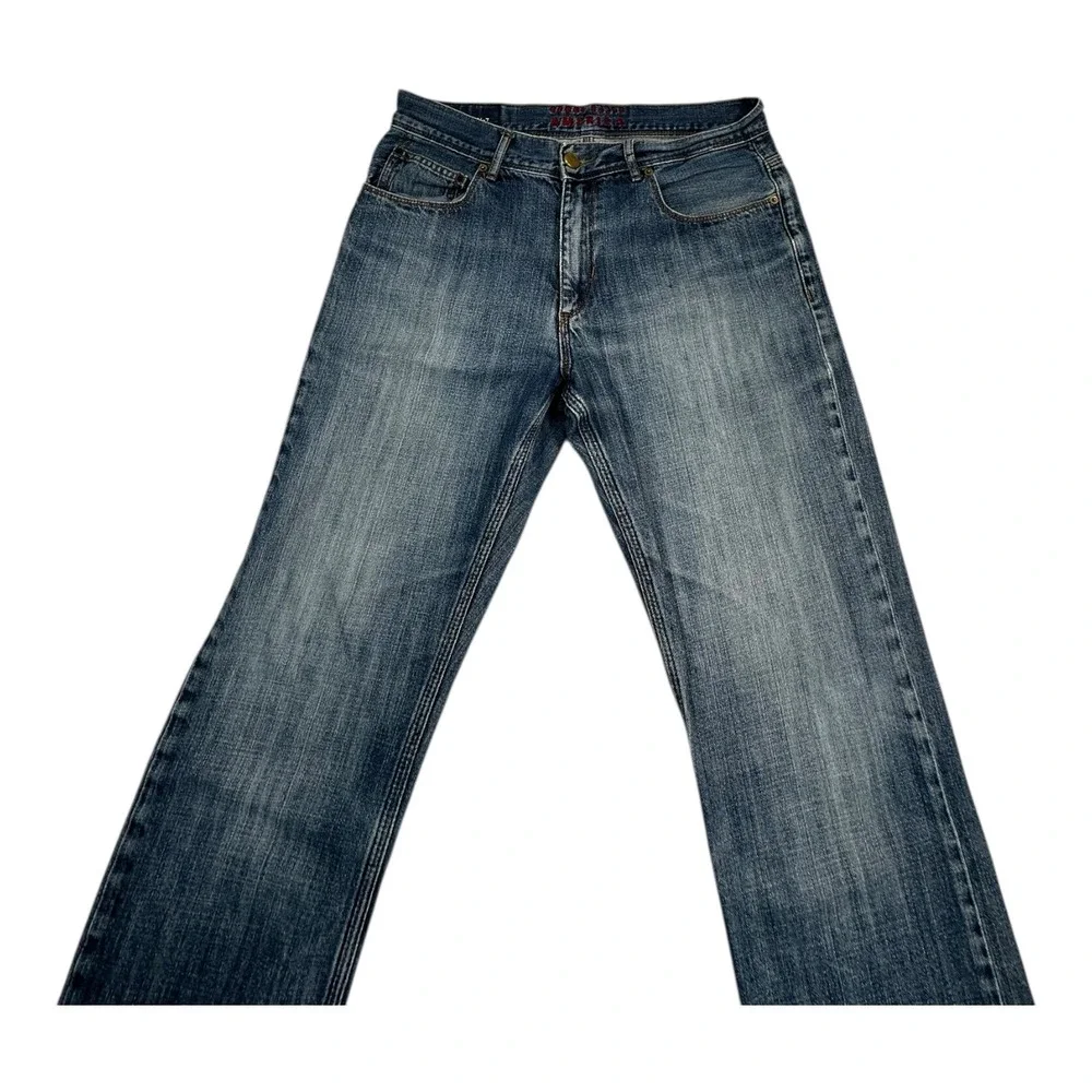 Perry Ellis America‎ Mens Blue Straight Leg Denim Jeans Size 31x30